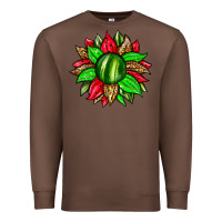Chestnut watermelon sunflower Premium Sweatshirt - Zillion Design Studio