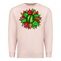 Pale Pink watermelon sunflower Premium Sweatshirt - Zillion Design Studio