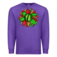 Purple watermelon sunflower Premium Sweatshirt - Zillion Design Studio