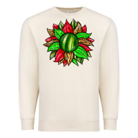 Sandshell watermelon sunflower Premium Sweatshirt - Zillion Design Studio