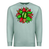 Seafoam watermelon sunflower Premium Sweatshirt - Zillion Design Studio