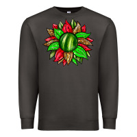 Smoke watermelon sunflower Premium Sweatshirt - Zillion Design Studio