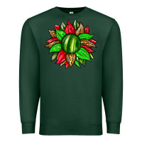 Sports Green watermelon sunflower Premium Sweatshirt - Zillion Design Studio