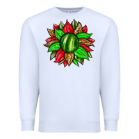 White watermelon sunflower Premium Sweatshirt - Zillion Design Studio