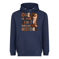 Navy one month can't hold our history Heavyweight Hoodie - Zillion Design Studio