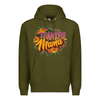 Army Green thankful mama Premium Hoodie - JahusDesignShop