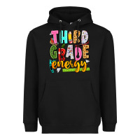Black third grade energy Heavyweight Hoodie - texasbilliewilder