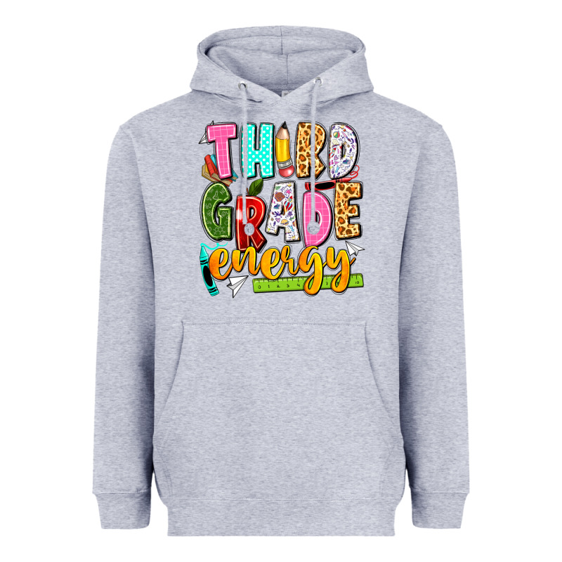 Third Grade Energy Heavyweight Hoodie by texasbilliewilder | Teevron