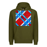 Army Green Glitter 4th Of July Seamless Pattern Premium Hoodie - BundleAndBundleShop