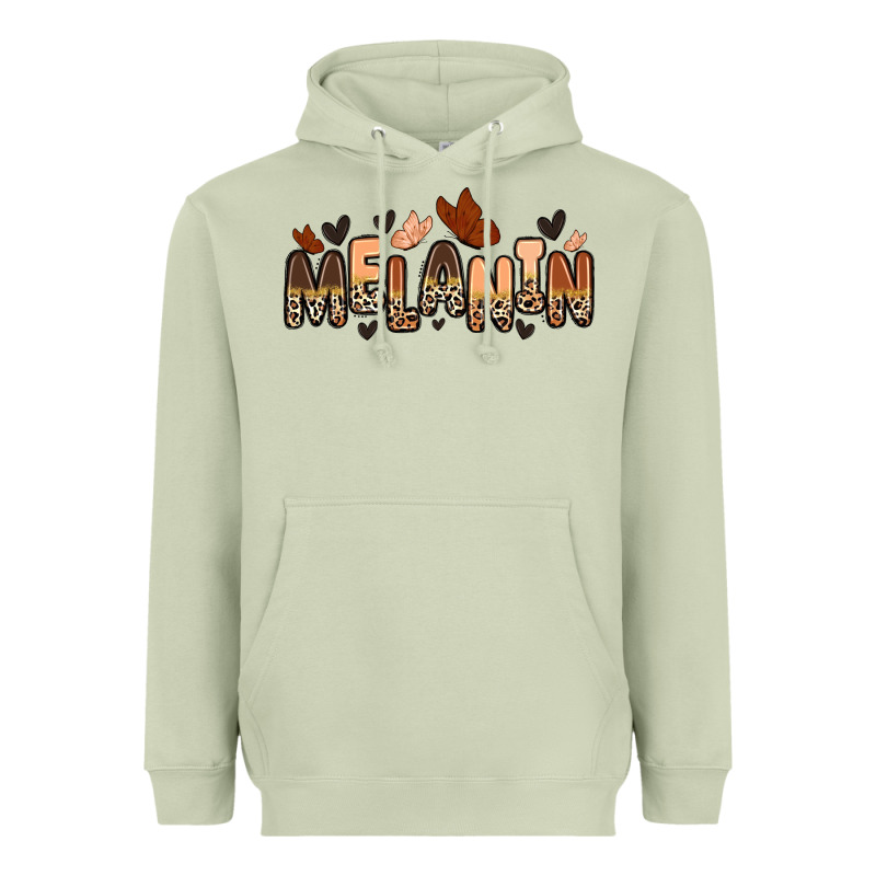 Melanin Butterfly Heavyweight Hoodie by Zillion Design Studio | Teevron