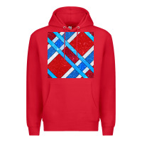 Red Glitter 4th Of July Seamless Pattern Premium Hoodie - BundleAndBundleShop
