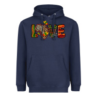 Navy love africa map Heavyweight Hoodie - Zillion Design Studio
