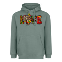 Sage love africa map Heavyweight Hoodie - Zillion Design Studio