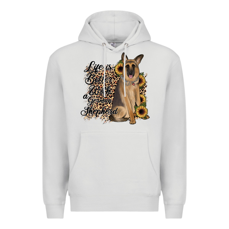 Life Is Better With A German Shepherd Premium Hoodie by JahusDesignShop | Teevron