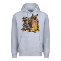 Heather Grey Life is better with a German Shepherd Premium Hoodie - JahusDesignShop