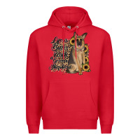 Red Life is better with a German Shepherd Premium Hoodie - JahusDesignShop