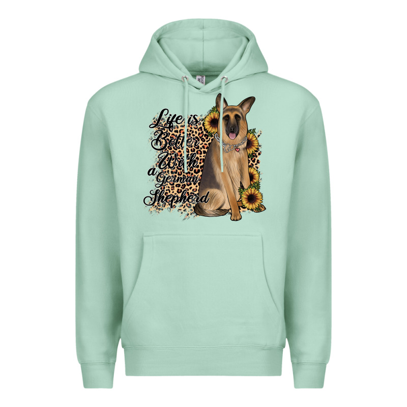 Life Is Better With A German Shepherd Premium Hoodie by JahusDesignShop | Teevron