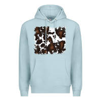 Blue Mist cowhide Premium Hoodie - RanaPortraitStore