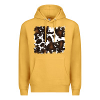 Mustard cowhide Premium Hoodie - RanaPortraitStore