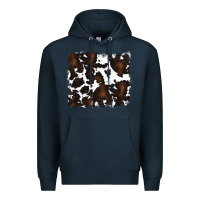 Navy cowhide Premium Hoodie - RanaPortraitStore
