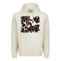 Oatmeal Heather cowhide Premium Hoodie - RanaPortraitStore