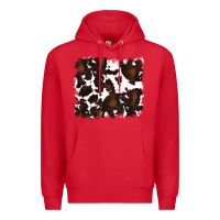 Red cowhide Premium Hoodie - RanaPortraitStore