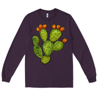 Plum cactus Long Sleeve Tee - BarkalooDesign