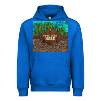 Preview Custom Cactus And Sunflowers Leopard Turquoise Urban Hoodie | Teevron