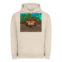 Pigment French Oak preview custom cactus and sunflowers leopard turquoise Urban Hoodie - Artiststas