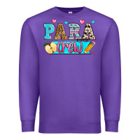 Purple para crew Premium Sweatshirt - Zillion Design Studio