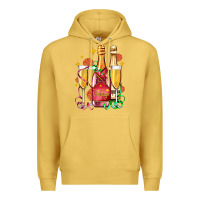 Antique Gold new year party champagne Premium Hoodie - AdoDesignShop
