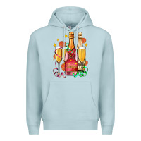 Blue Mist new year party champagne Premium Hoodie - AdoDesignShop