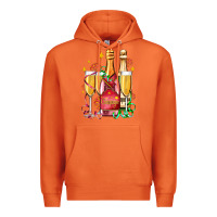 Carrot new year party champagne Premium Hoodie - AdoDesignShop