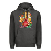 Charcoal Heather new year party champagne Premium Hoodie - AdoDesignShop