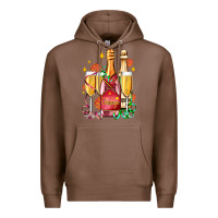 Chestnut new year party champagne Premium Hoodie - AdoDesignShop