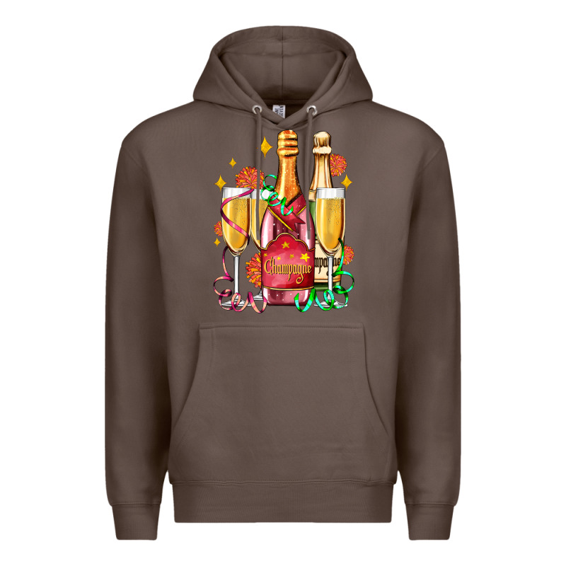 New Year Party Champagne Premium Hoodie by AdoDesignShop | Teevron