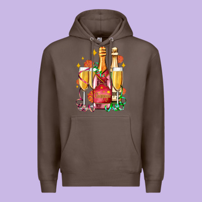 New Year Party Champagne Premium Hoodie Designed By Adodesignshop