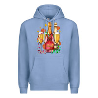 Colony Blue new year party champagne Premium Hoodie - AdoDesignShop