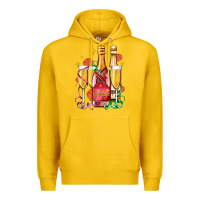 Lemon new year party champagne Premium Hoodie - AdoDesignShop