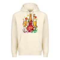 Sandshell new year party champagne Premium Hoodie - AdoDesignShop