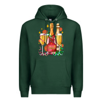Sports Green new year party champagne Premium Hoodie - AdoDesignShop