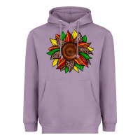 Lavender juneteenth leopard sunflower Heavyweight Hoodie - Zillion Design Studio