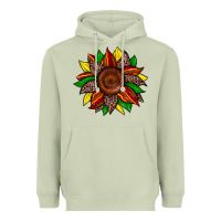 Matcha juneteenth leopard sunflower Heavyweight Hoodie - Zillion Design Studio