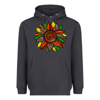 Smoke juneteenth leopard sunflower Heavyweight Hoodie - Zillion Design Studio