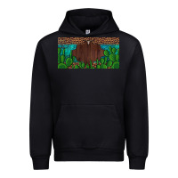Western Cactus Leopard And Turquoise Custom Nametext License Plate Urban Hoodie | Teevron