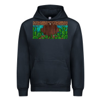 Navy western cactus leopard and turquoise custom nametext license plate Urban Hoodie - Artiststas