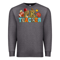 Charcoal Heather p.e. teacher Premium Sweatshirt - Zillion Design Studio