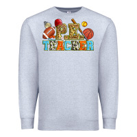 Heather Grey p.e. teacher Premium Sweatshirt - Zillion Design Studio