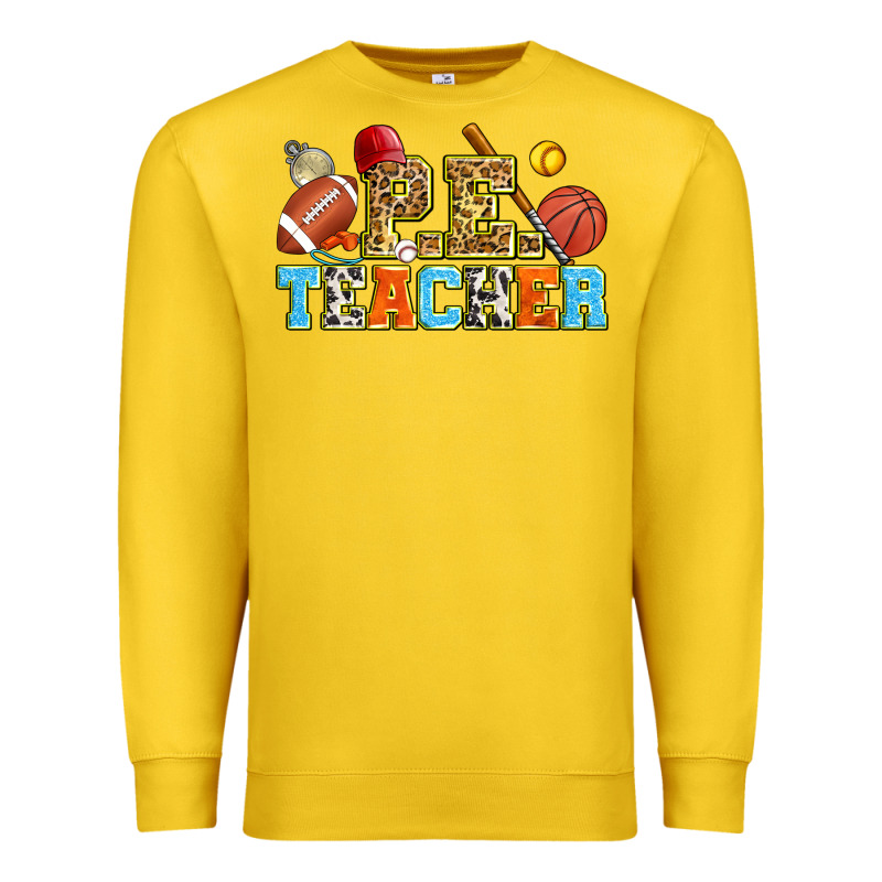 P.e. Teacher Premium Sweatshirt by Zillion Design Studio | Teevron