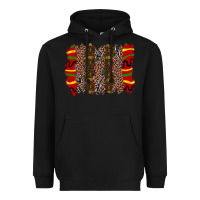 Black juneteenth brushstroke Heavyweight Hoodie - Zillion Design Studio